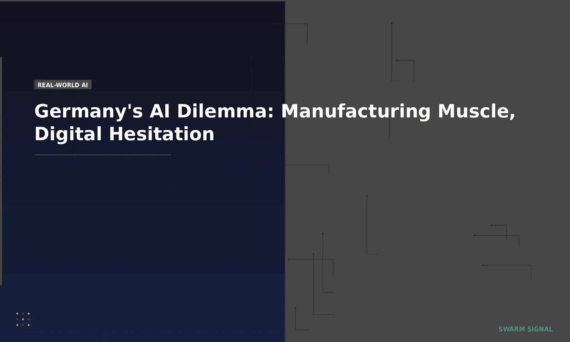 Germany's AI Dilemma: Manufacturing Muscle, Digital Hesitation