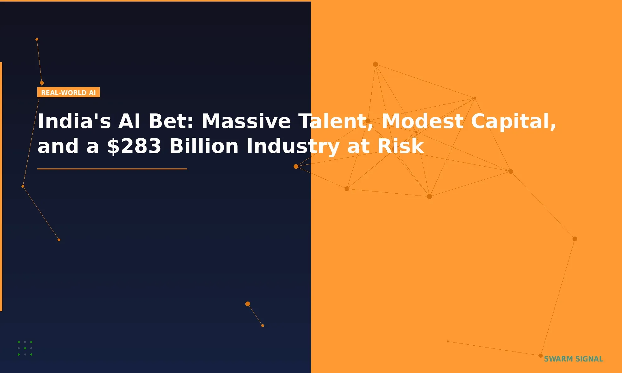 India's AI Bet: Massive Talent, Modest Capital, and a $283 Billion Industry at Risk