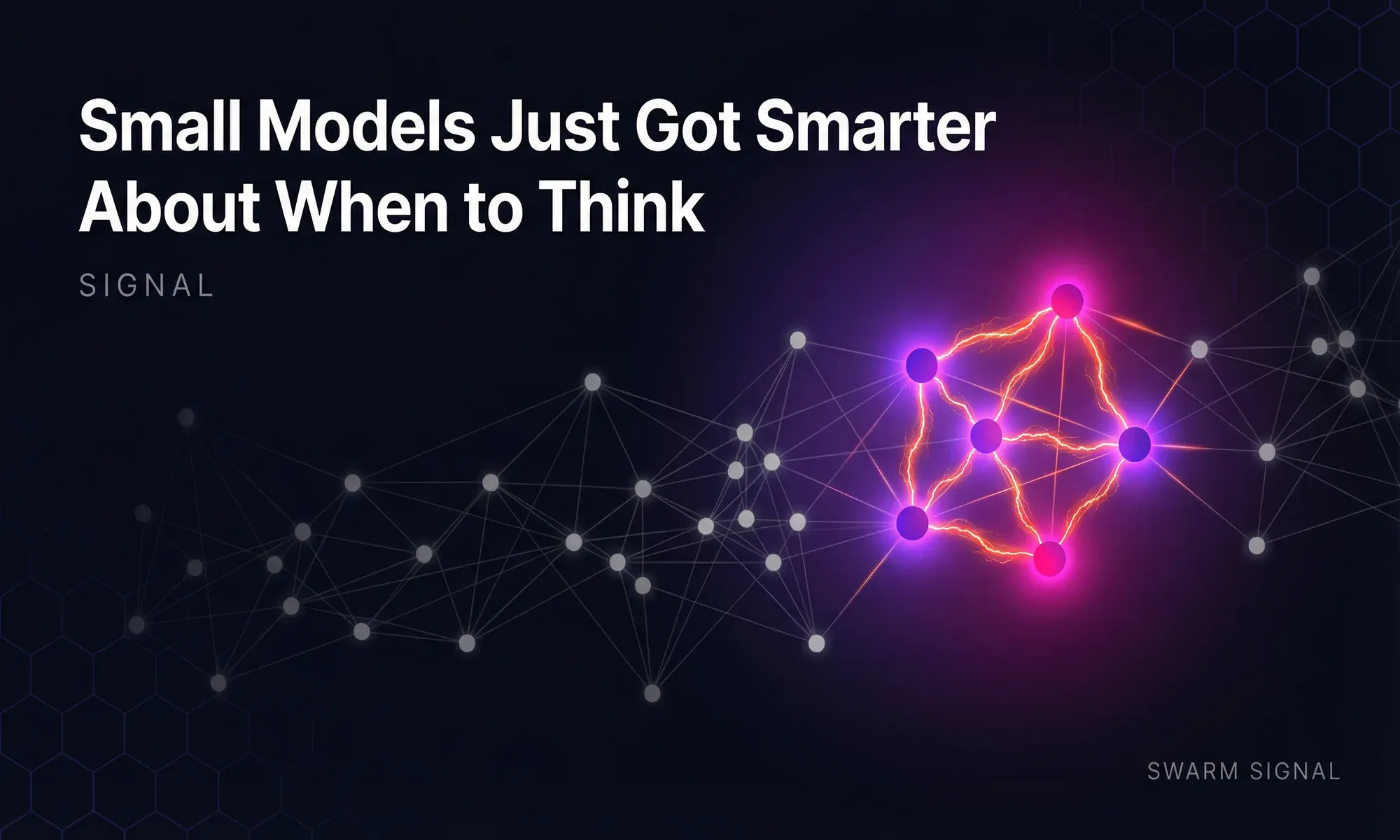 Small Models Just Got Smarter About When to Think