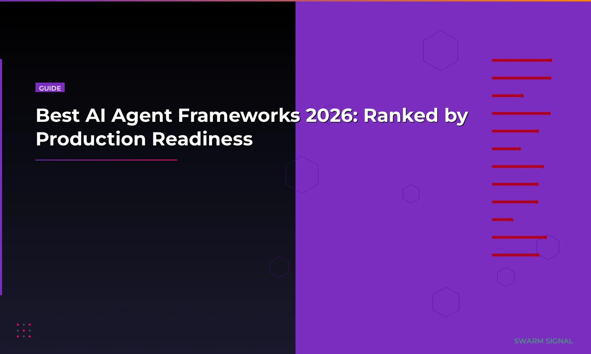 Best AI Agent Frameworks 2026: Ranked by Production Readiness