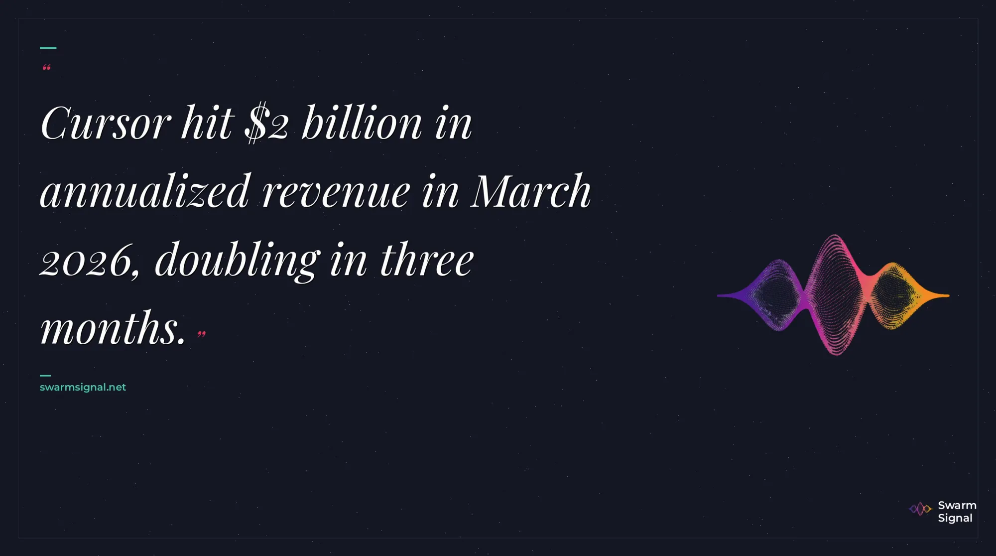 Quote: Cursor hit $2 billion in annualized revenue in Mar...