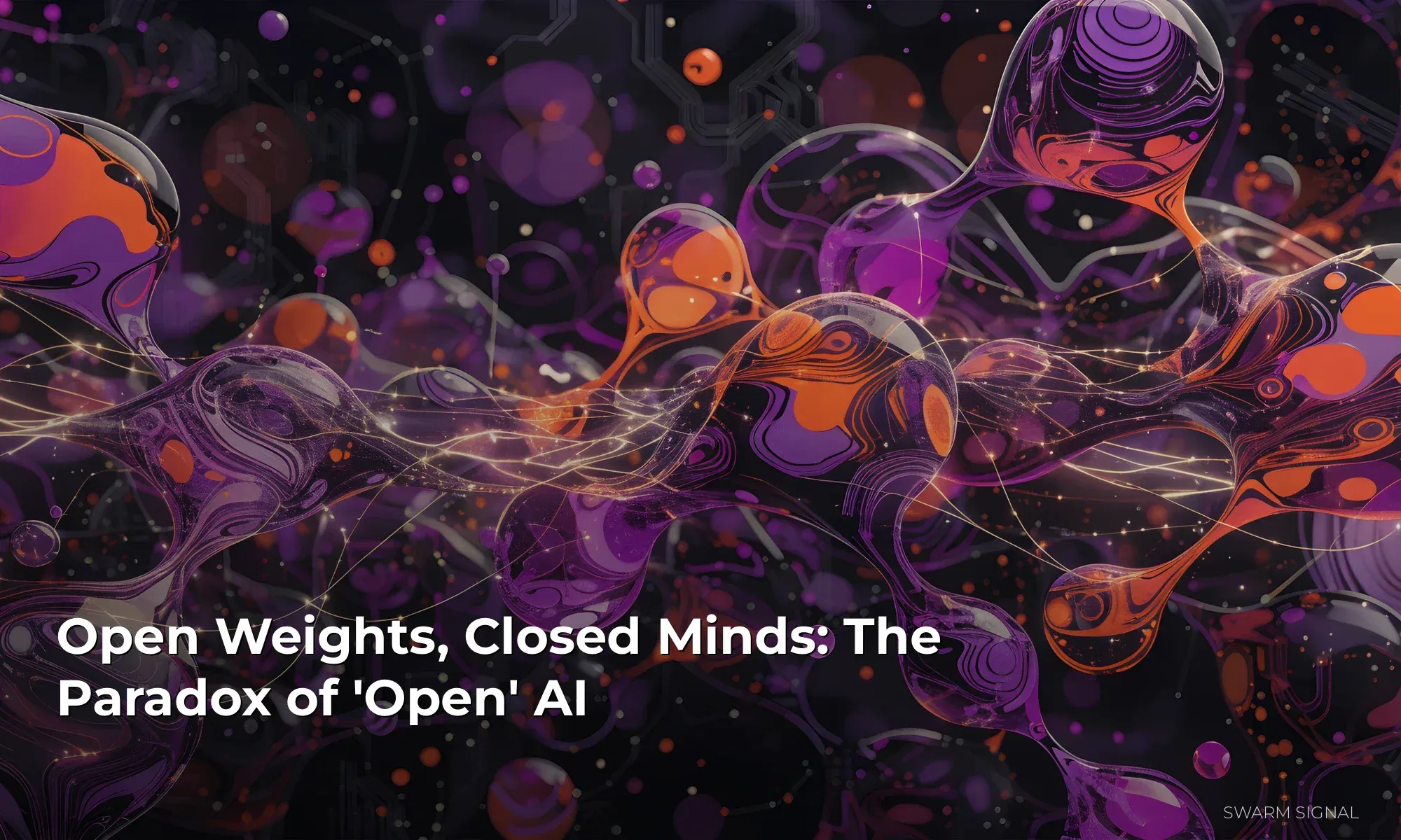 Open Weights, Closed Minds: The Paradox of 'Open' AI