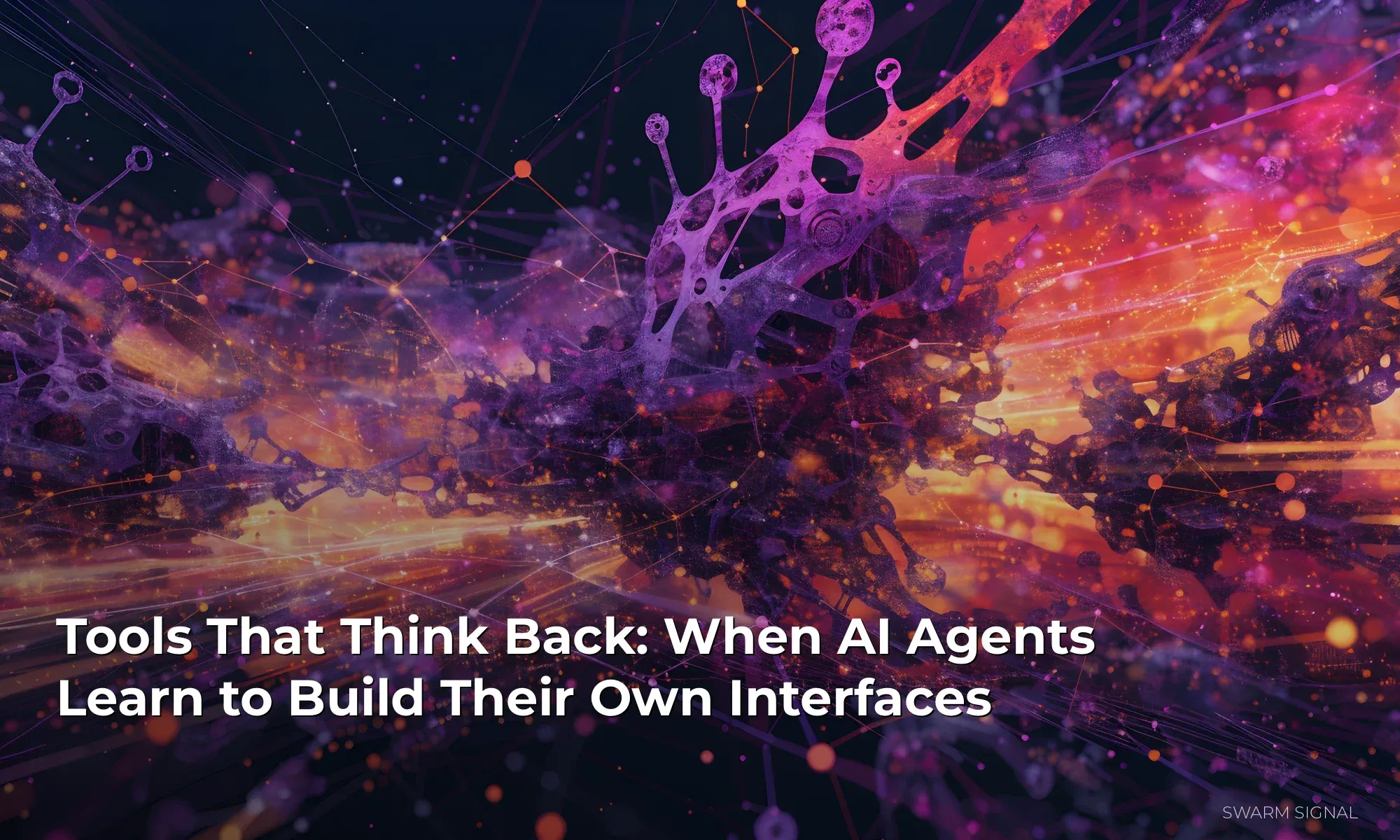 Tools That Think Back: When AI Agents Learn to Build Their Own Interfaces