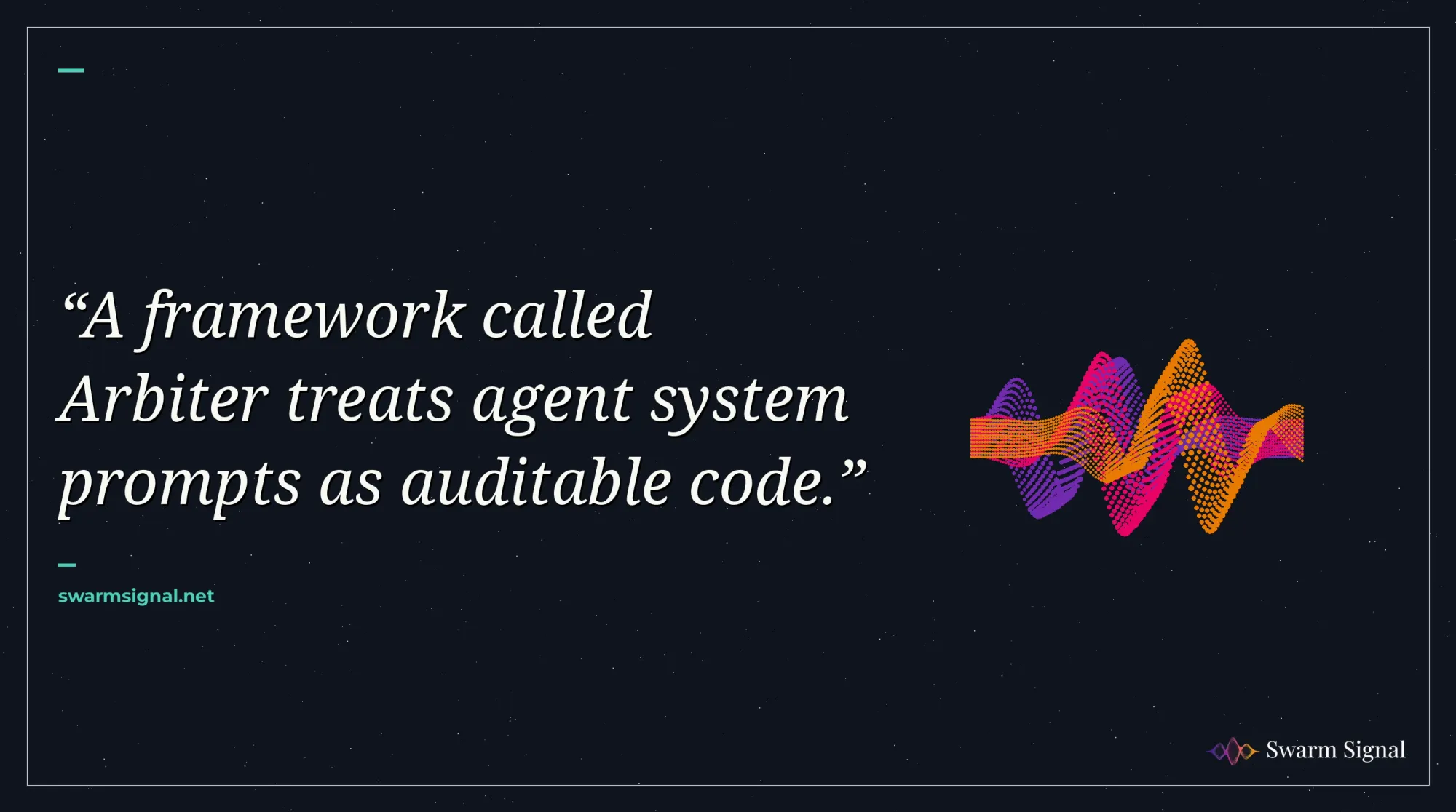A framework called Arbiter treats agent system prompts as auditable code.