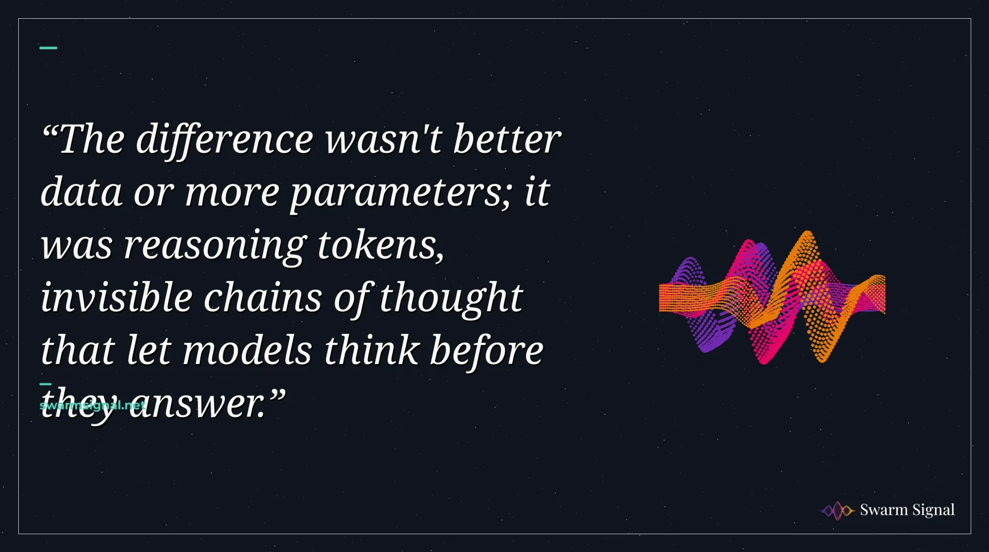 The difference wasn't better data or more parameters; it was reasoning tokens, invisible chains of thought that let models think before they answer.