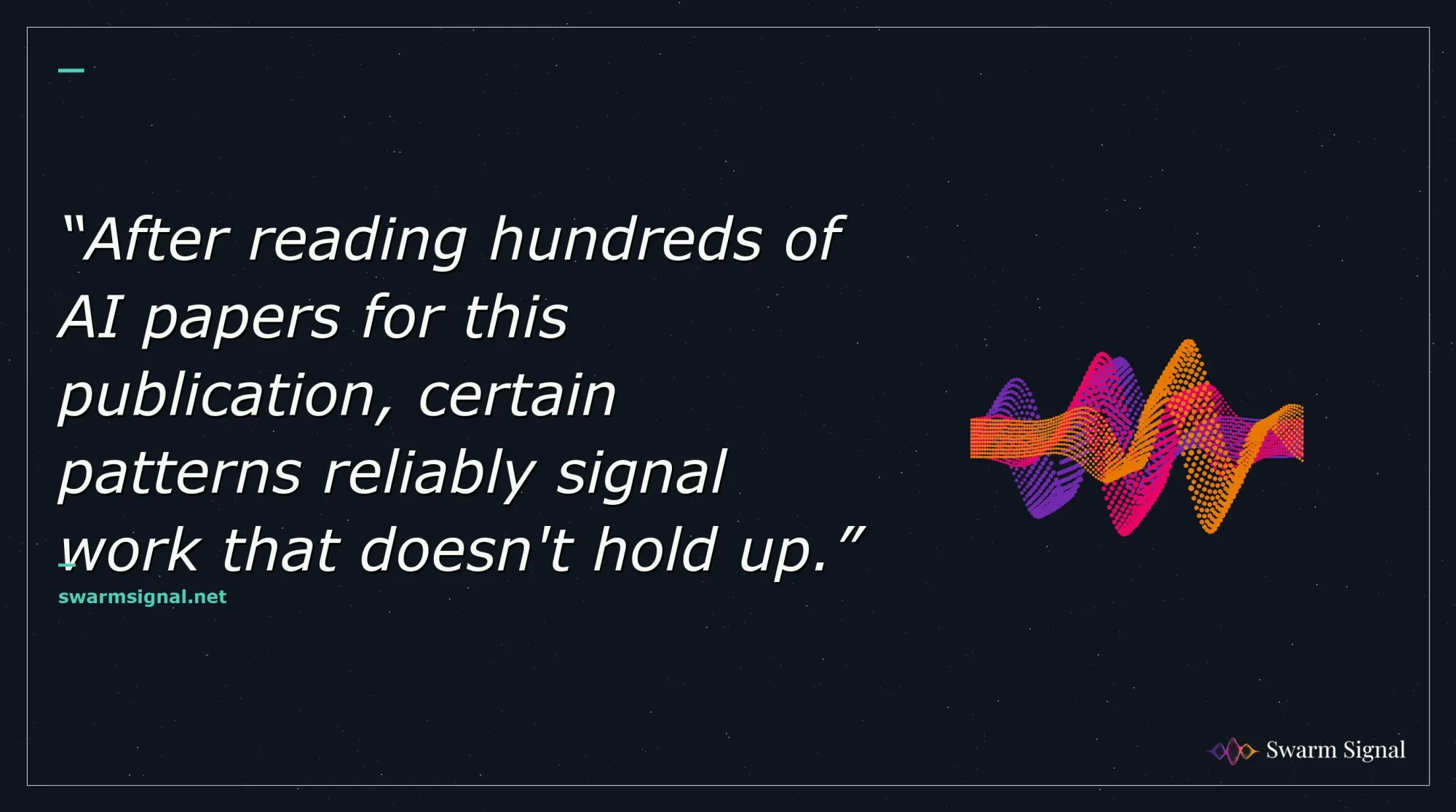 After reading hundreds of AI papers for this publication, certain patterns reliably signal work that doesn't hold up.