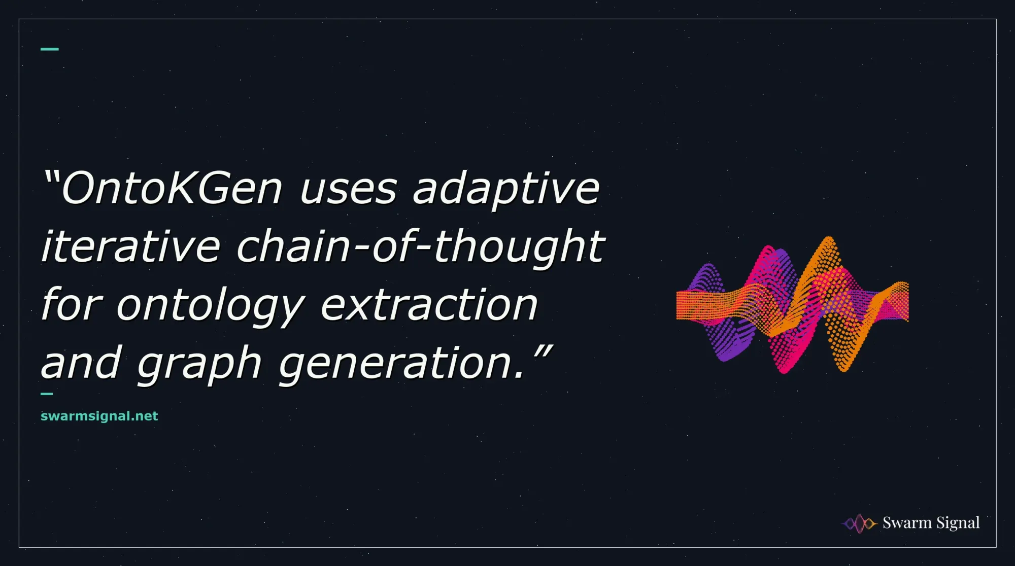 OntoKGen uses adaptive iterative chain-of-thought for ontology extraction and graph generation.