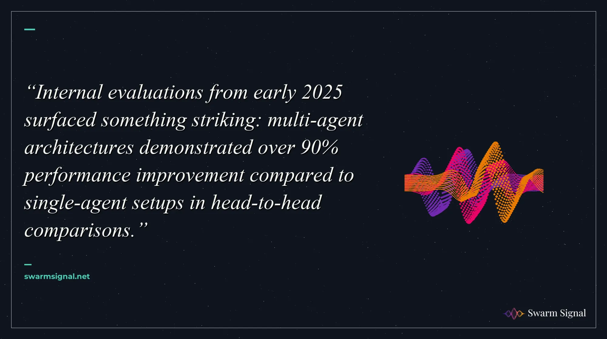Internal evaluations from early 2025 surfaced something striking: multi-agent architectures demonstrated over 90% performance improvement compared to single-agent setups in head-to-head comparisons.