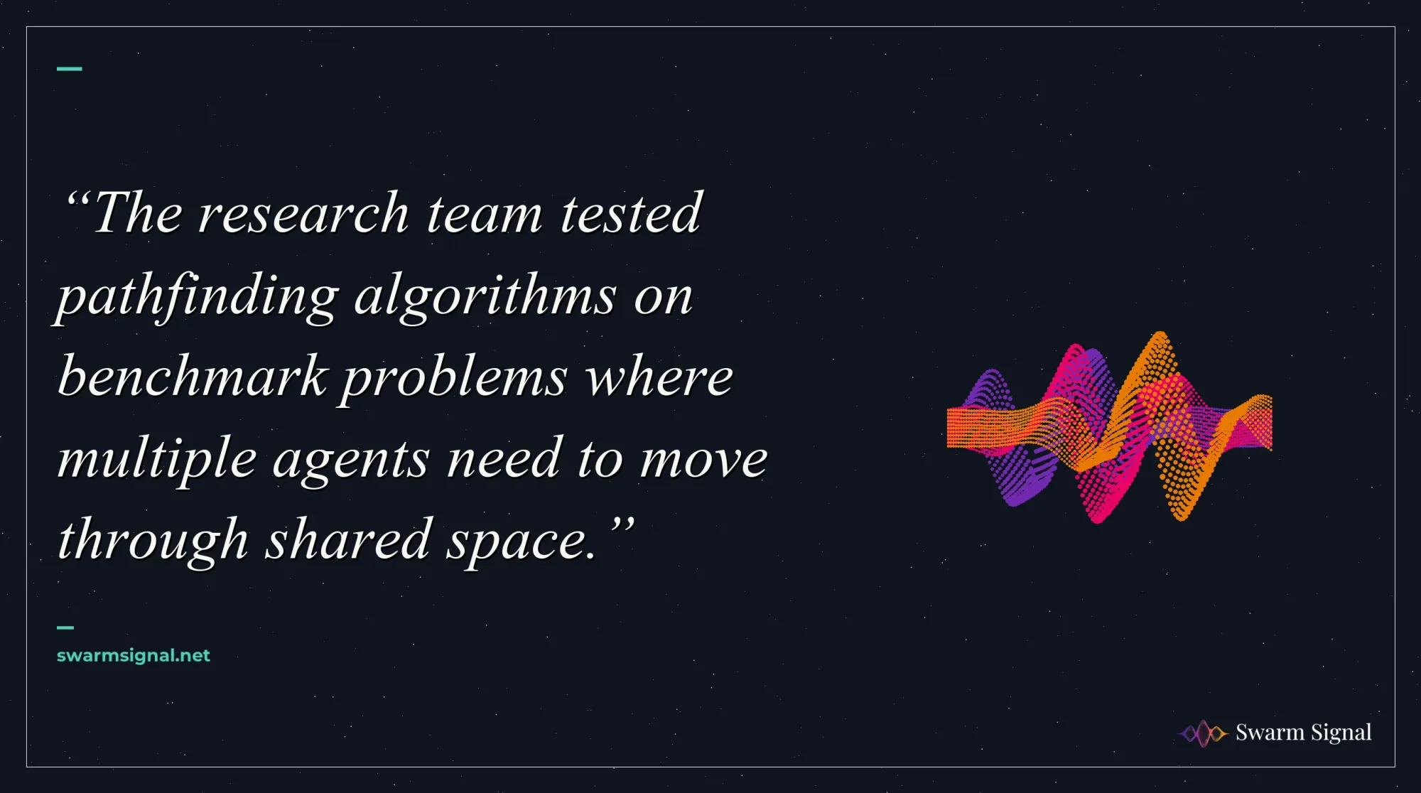 The research team tested pathfinding algorithms on benchmark problems where multiple agents need to move through shared space.
