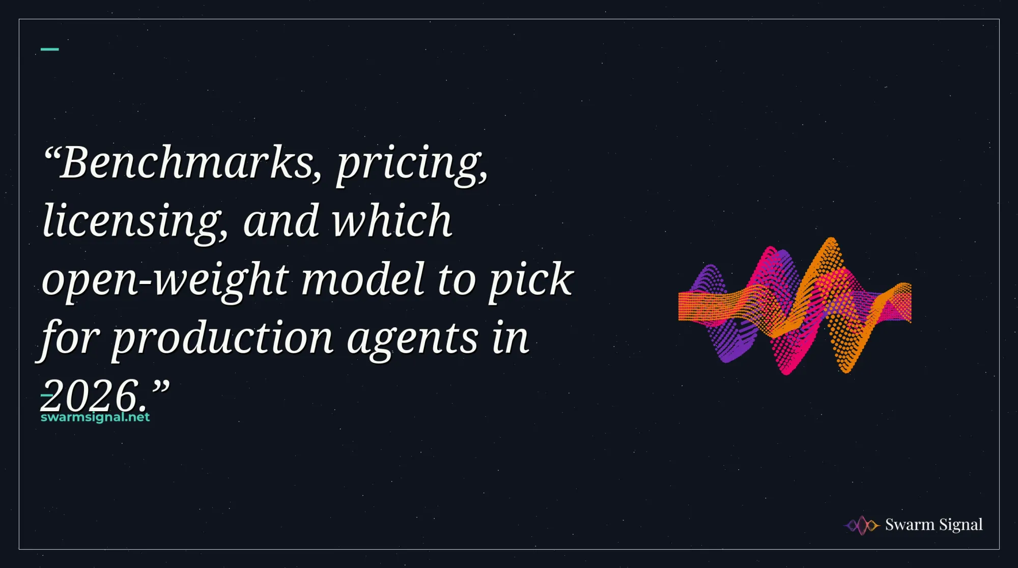 Benchmarks, pricing, licensing, and which open-weight model to pick for production agents in 2026.