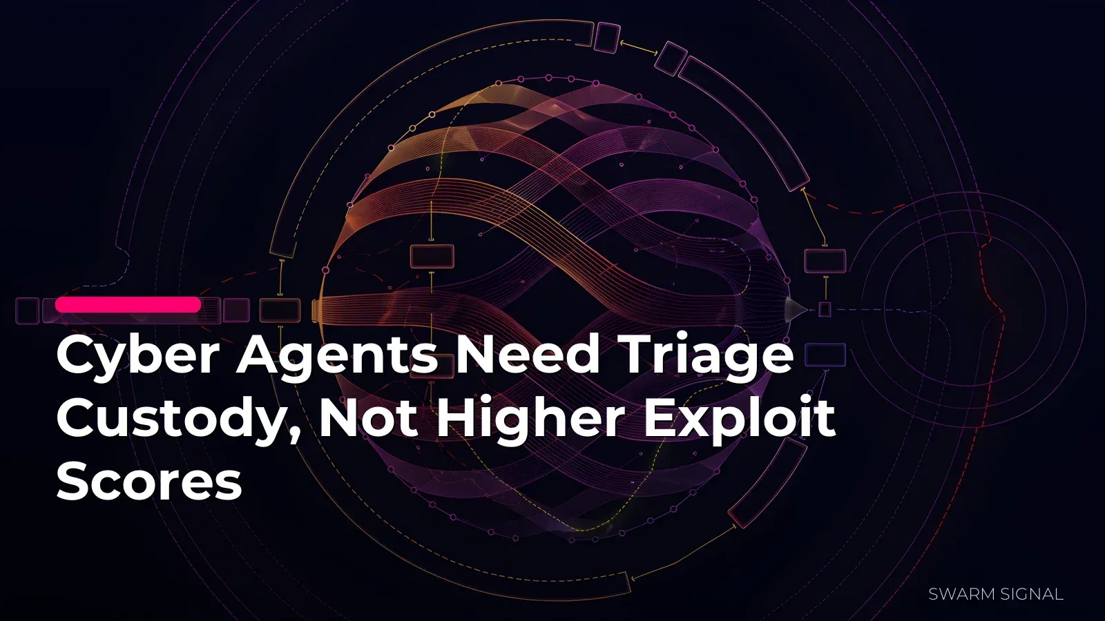 Cyber Agents Need Triage Custody, Not Higher Exploit Scores
